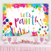 Lasst uns Malen Bunt Künstler Graffiti Geburtstag Hintergrund